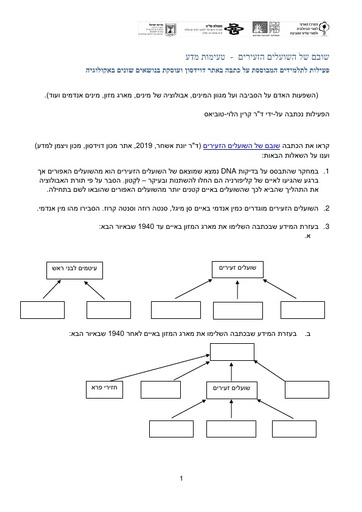שובם של השועלים הזעירים טעימות מדע 2019